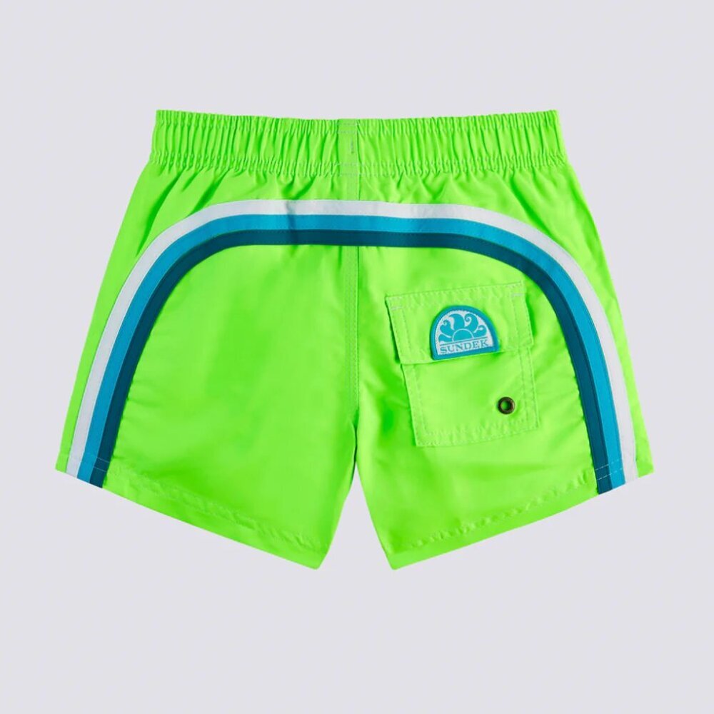 Sundek BOY’S SWIMSHORTS SHORT ELASTICATED WAIST ICONIC TAFFETA